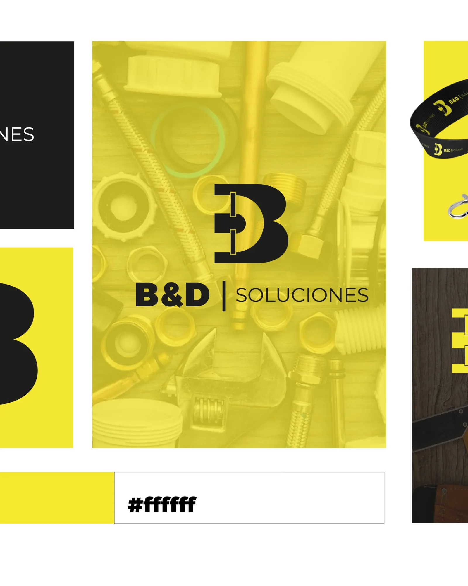 B&D Soluciones — pieza de identidad de marca