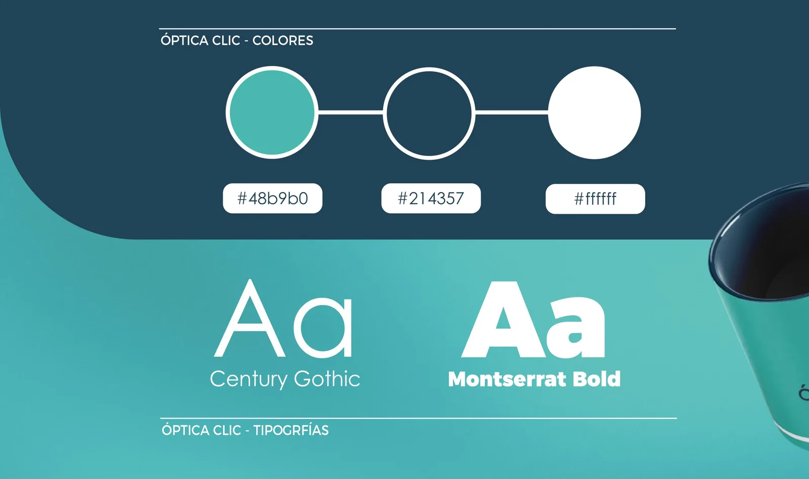 Óptica Clic — pieza de identidad de marca