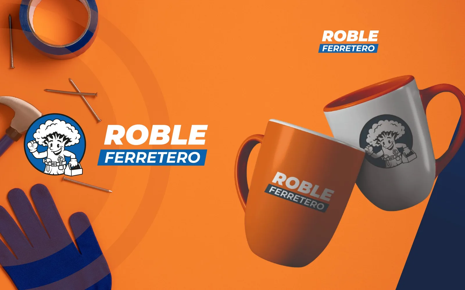 Roble Ferretero — pieza de identidad de marca