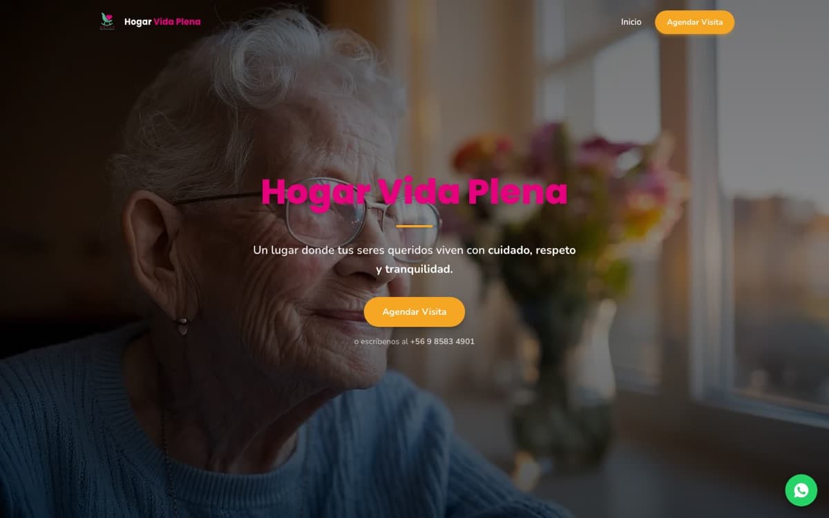 Sitio web de Hogar Vida Plena