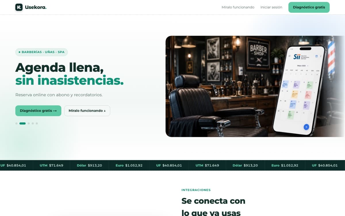 Sitio web de Usekora